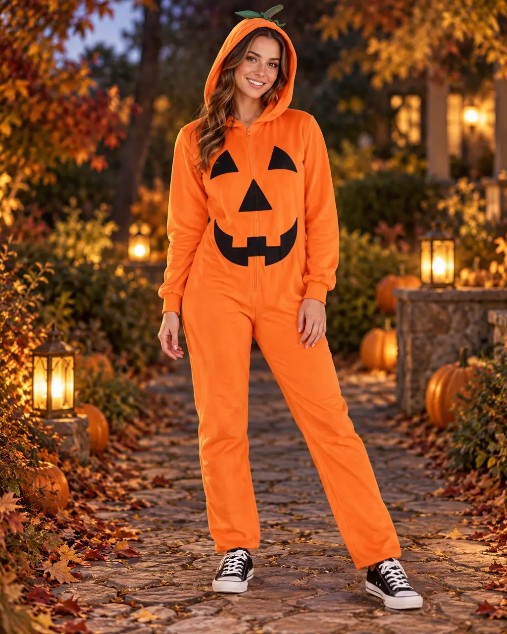 Pumpkin Jumpsuit complete costume and styling details