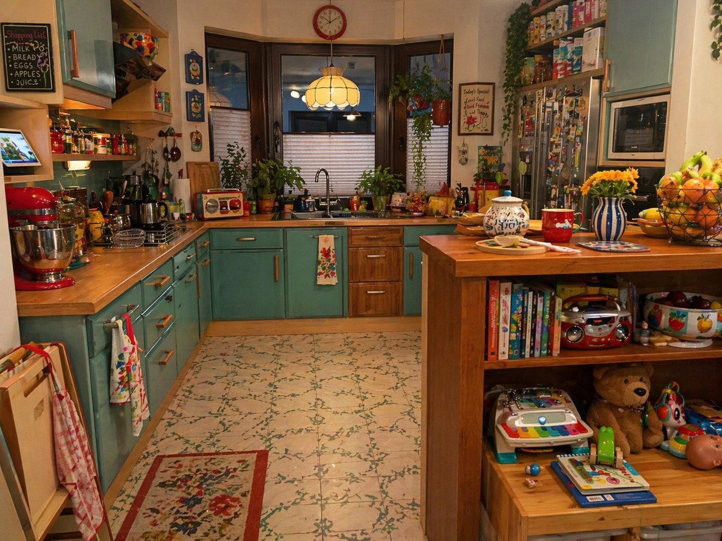 Kitchen photo after AI restyling with new colors and finishes