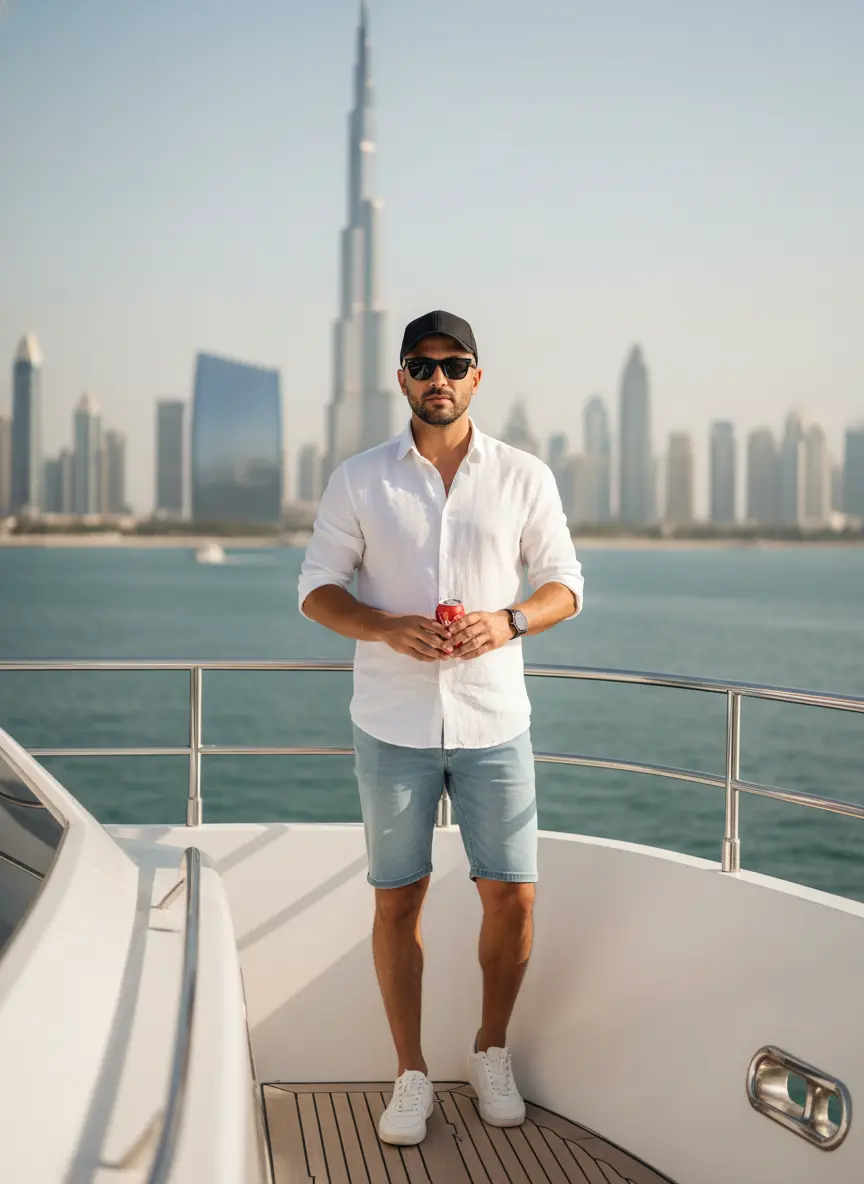 AI generated luxury yacht lifestyle