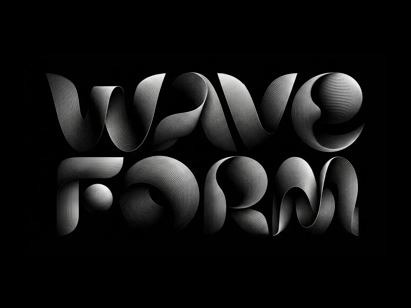 WAVE FORM 立体文字设计