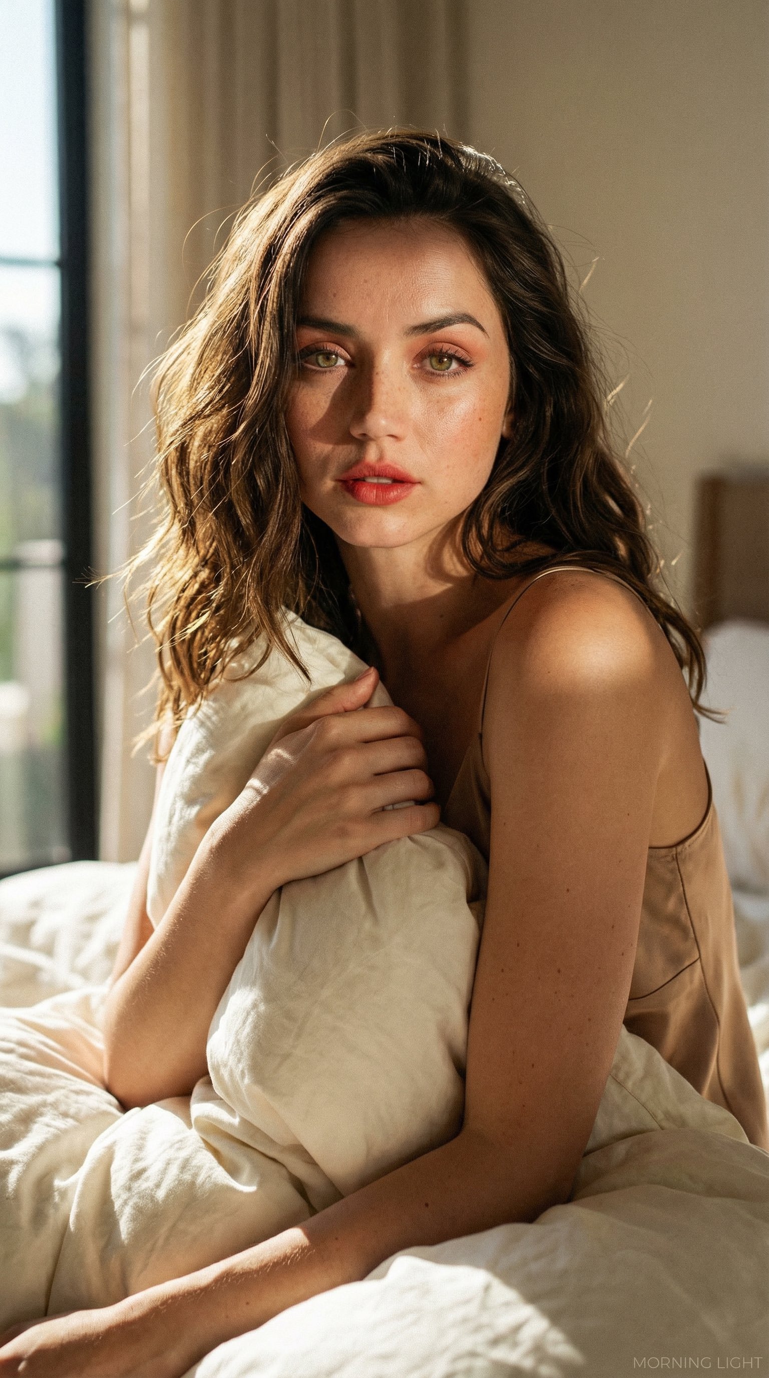 Photo to video AI free example - woman portrait animation